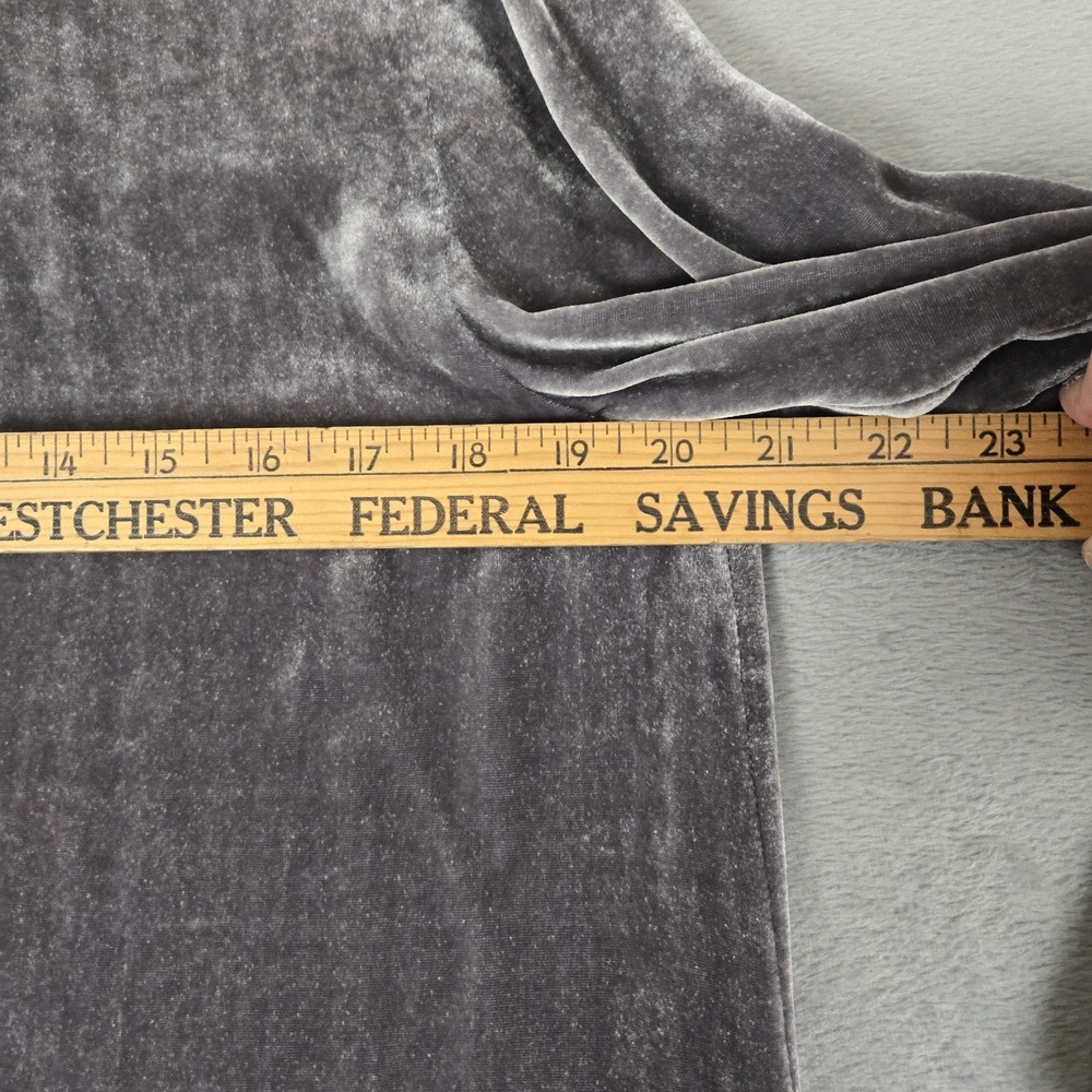 Eileen Fisher Shirt Womens Small Petite SP Silk Blend Velvet Button Down Tunic - Picture 7 of 7